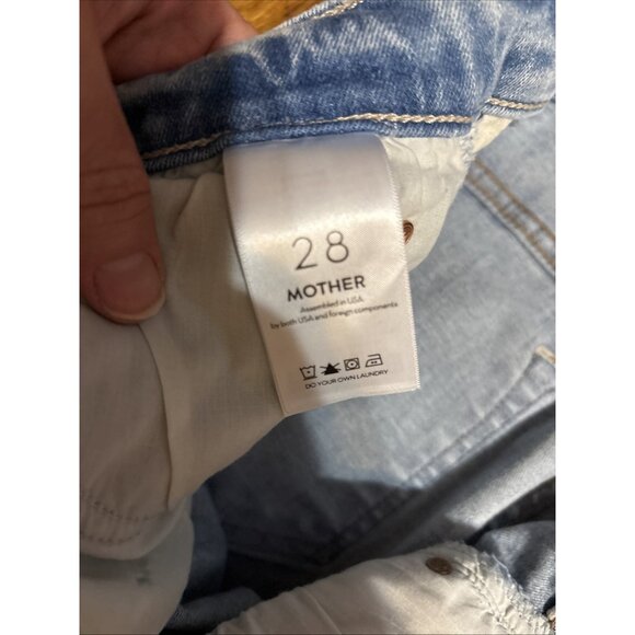 MOTHER Classic Blue Straight Leg Jeans - Picture 10 of 12